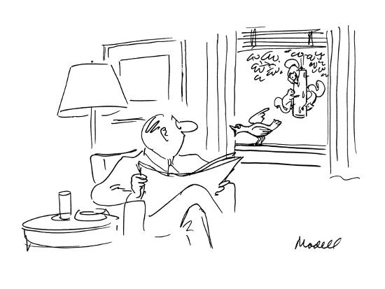 Bird Complains About Squirrels On Bird Feeder New Yorker
