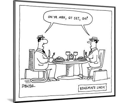 Bsnsm S Lnch New Yorker Cartoon Premium Giclee Print Jack Ziegler Allposters Com