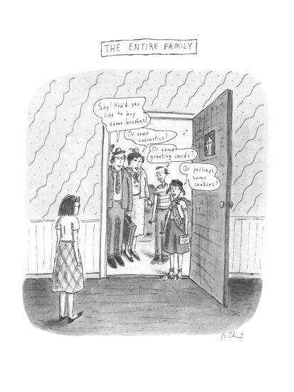 'The Entire Family - New Yorker Cartoon' Premium Giclee ...