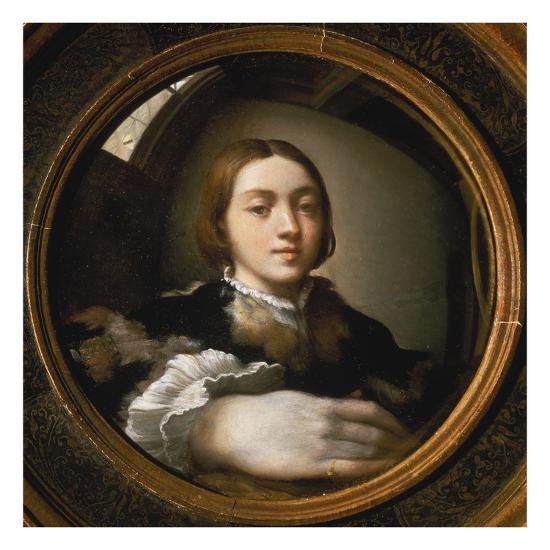 'SelfPortrait in a Convex Mirror, 1523/24' Giclee Print Parmigianino