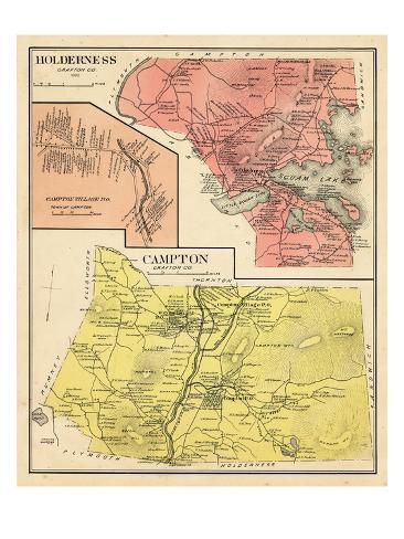 1892, Holderness, Campton, New Hampshire, United States Giclee Print at