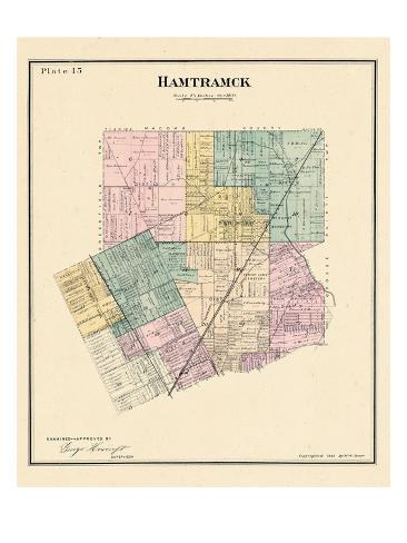 '1883, Hamtramck Township, North Detroit, Maybury, Michigan, United