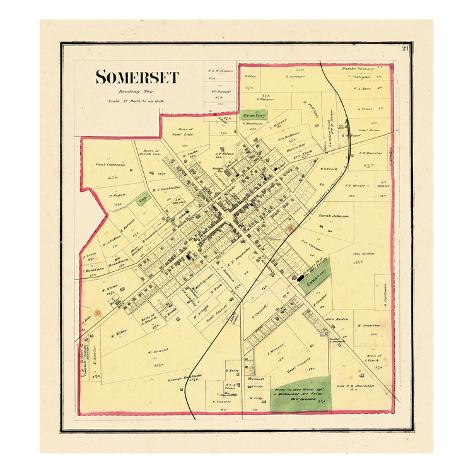 '1875, Somerset, Ohio, United States' Giclee Print