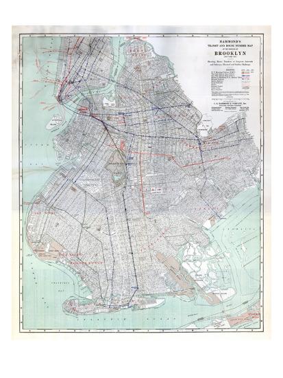 brooklyn 1920 transit map
