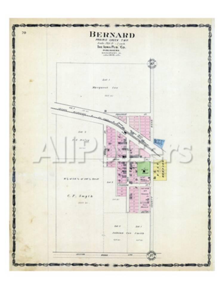 '1906, Bernard, Iowa, United States' Giclee Print
