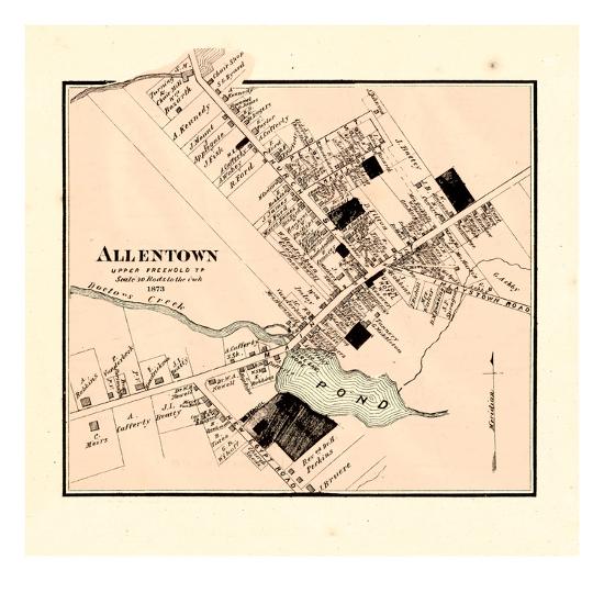 '1873, Allentown, New Jersey, United States' Giclee Print