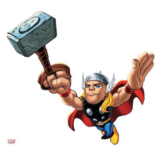  Marvel Super Hero Squad Thor  Flying Posters 