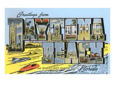 'Greetings from Daytona Beach, Florida' Posters - | AllPosters.com