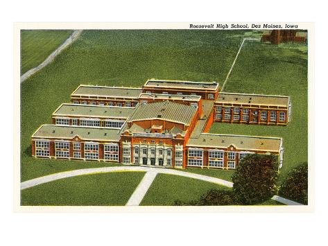 'Roosevelt High School, Des Moines, Iowa' Prints