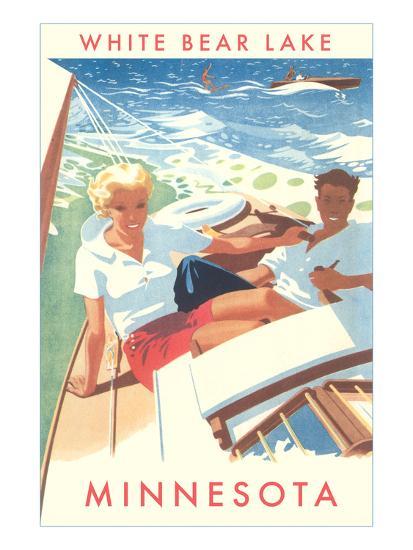 'Sailing on White Bear Lake, Minnesota' Posters ...