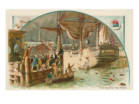 Boston Tea Party Print at