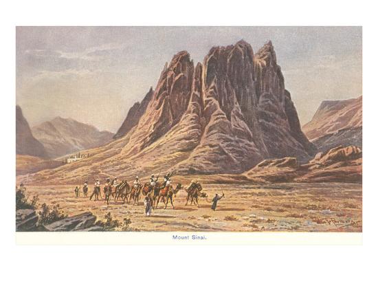 'Mt. Sinai, Israelites Wandering in the Wilderness' Posters ...