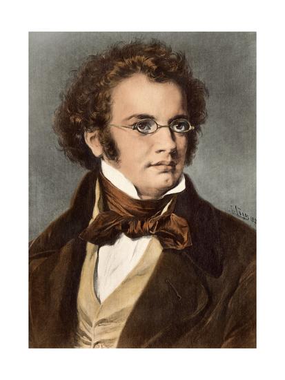 'Portrait of Composer Franz Schubert' Giclee Print | AllPosters.com