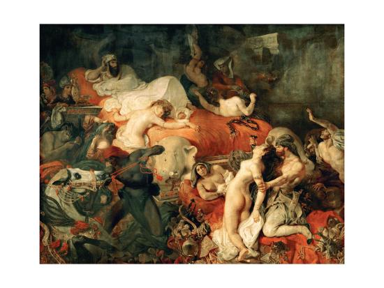 'Death of Sardanapalus, 1827' Giclee Print - Eugene ...
