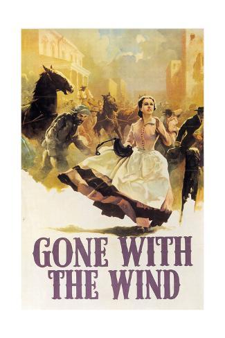24/"x36/" Giclee on Canvas Classic Movie Poster Gone with the Wind