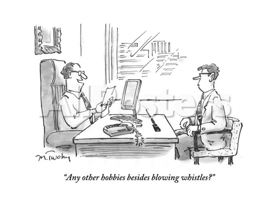 Any Other Hobbies Besides Blowing Whistles Cartoon Premium Giclee Print Mike Twohy Allposters Com