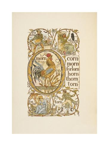 Rhyming Words Ending In The Letter N To Illustrate The Use Of The Letter O The Golden Primer