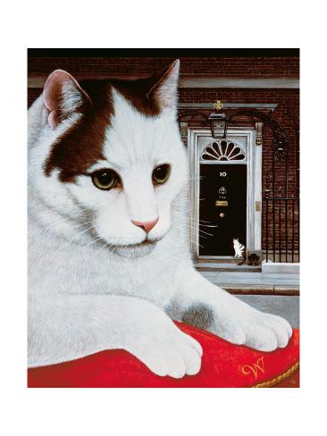 'Wilberforce, the Number 10 Cat, 1987' Giclee Print Frances