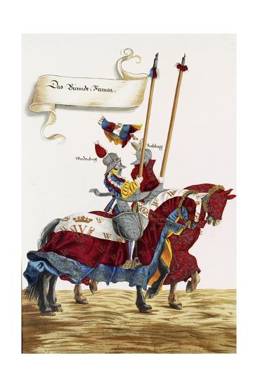 Jousting knights image