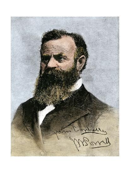 Grand Canyon Explorer John Wesley Powell, with His Autograph Giclee