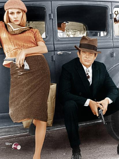 'Bonnie and Clyde, Faye Dunaway, Warren Beatty, 1967' Photo