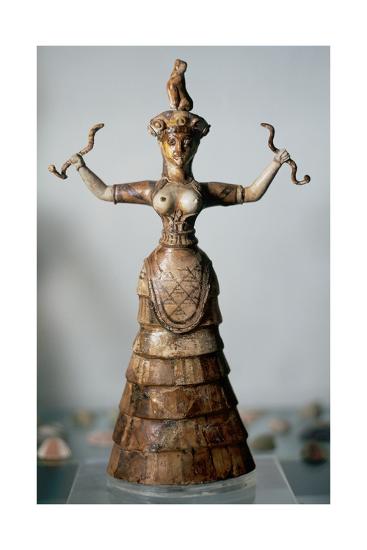 What does the snake goddess represent image