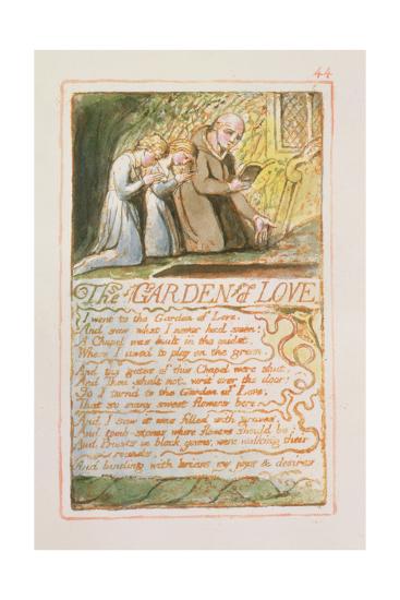 The Garden Of Love Plate 44 From Songs Of Innocence And Of