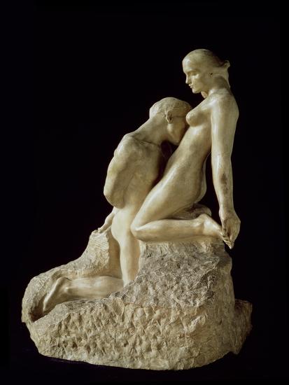 Rodin Eternal Idol Nude Erotic Bronze Marble Statue 