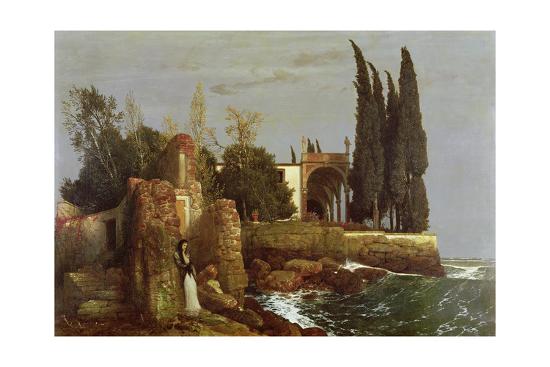 Villa By The Sea 1878 Giclee Print Arnold Bocklin Allposters Com