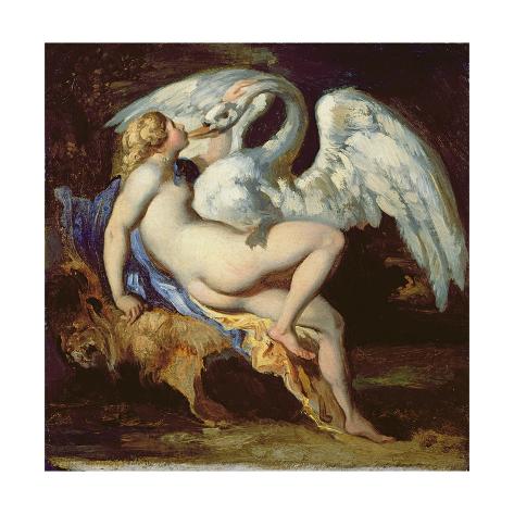 'Leda and the Swan' Giclee Print Théodore Géricault
