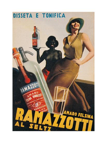 Advertising Poster For Amaro Felsina Ramazzotti Water Prints Gino Boccasile Allposters Com
