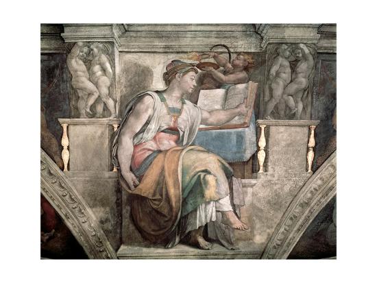 Sistine Chapel Ceiling Erythraean Sibyl 1508 12