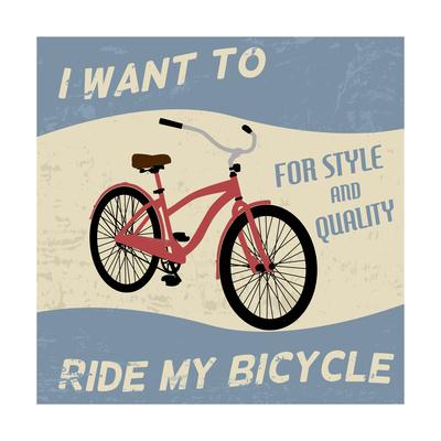 'Bicycle Vintage Poster' Prints - radubalint | AllPosters.com