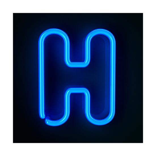 Neon Sign Letter H Print by badboo at AllPosters.com
