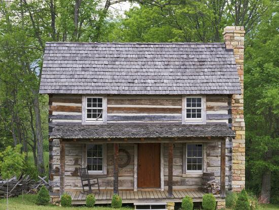 Log Cabin New Castle Virginia Usa Photographic Print By Charles
