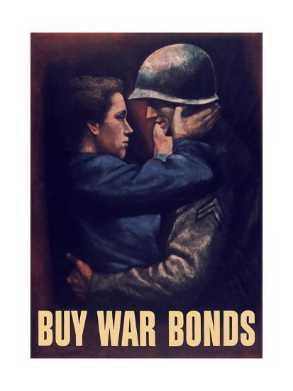 World War Ii Propaganda Poster Of A Soldier Embracing A Woman