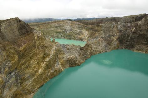 CANVAS Kelimutu Crater Lake Art print POSTER