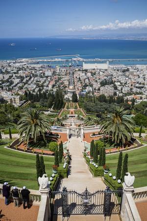 View Over The Bahai Gardens Haifa Israel Middle East Photographic Print Yadid Levy Allposters Com