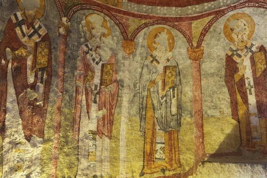 View Of Ceiling With Fresco Painting In A Cave Church Photographic