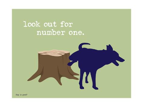 'Number One' Prints Dog is Good