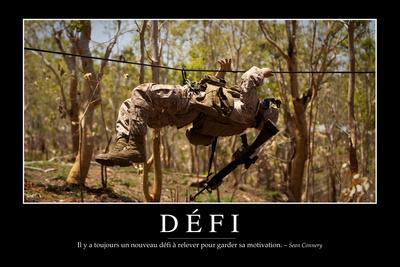 Defi Citation Et Affiche D Inspiration Et Motivation Photographic Print Allposters Com