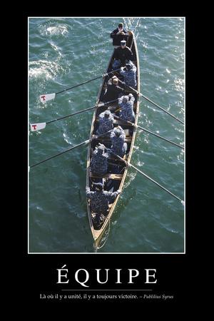 Equipe Citation Et Affiche D Inspiration Et Motivation Photographic Print Allposters Com
