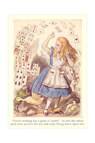 Alice In Wonderland Flying Cards