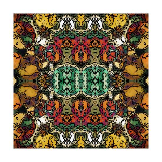 Art Nouveau Geometric Ornamental Vintage Pattern Art by Irina QQQ at
