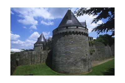 France, Brittany, Morbihan, Pontivy Rohan Castle Giclee ...