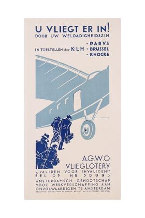 'Poster Advertising Klm, 1933' Giclee Print - | AllPosters.com