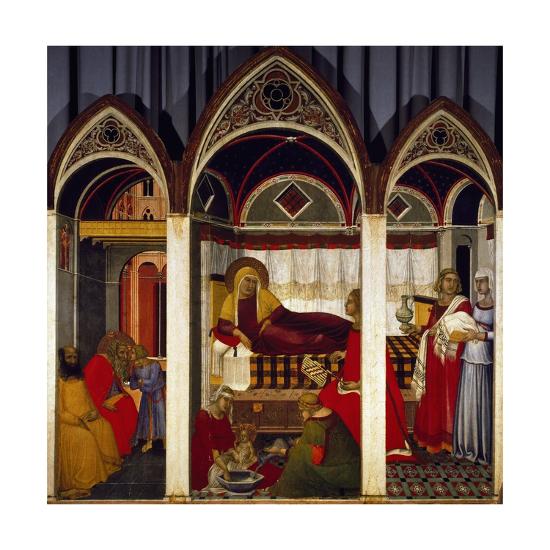 'Triptych of the Birth of the Virgin, 1342' Giclee Print Pietro