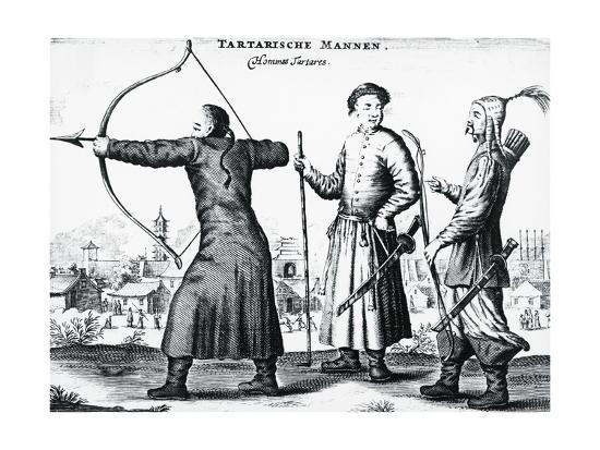 Tartar Men, Engraving from Embassy from East-India Company of ...