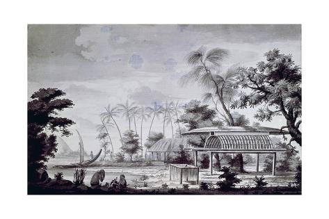 Small Altar With Offerings On Huahine Island Engraving From Drawing By John Webber