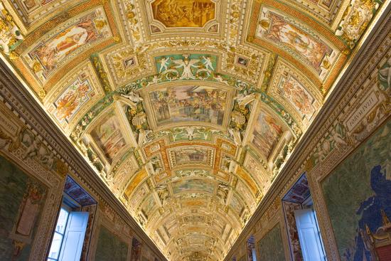 Frescoes On The Ceiling Of The Gallery Of The Maps Vatican